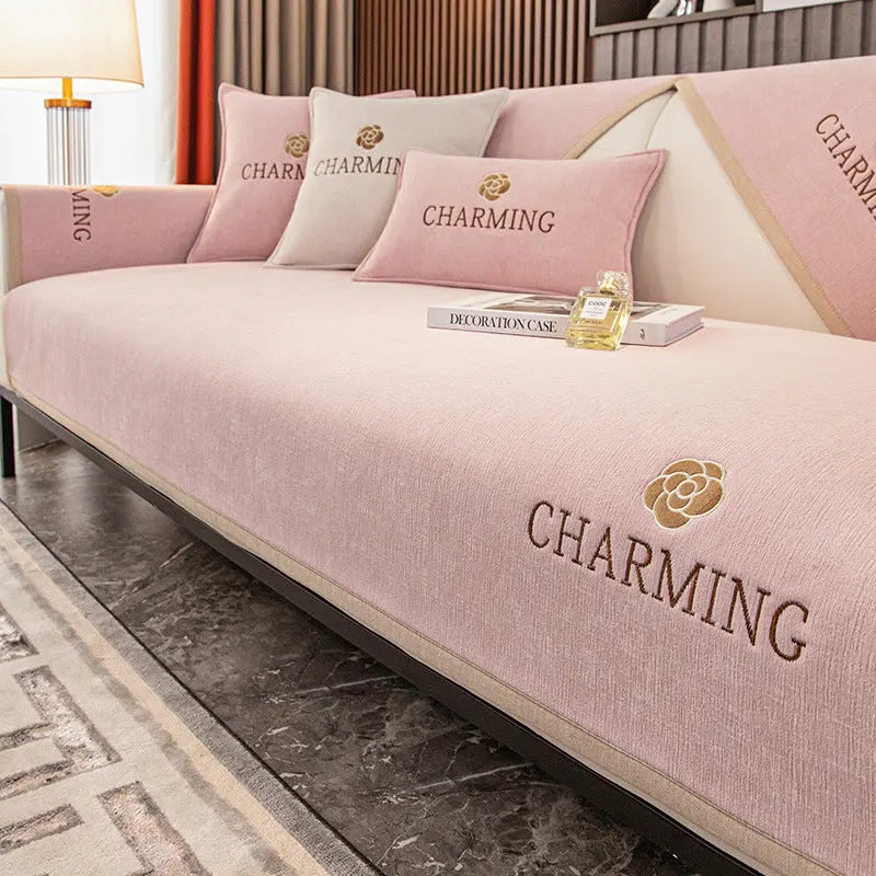 Plaid Canapé Moderne AILON Pink-70x70