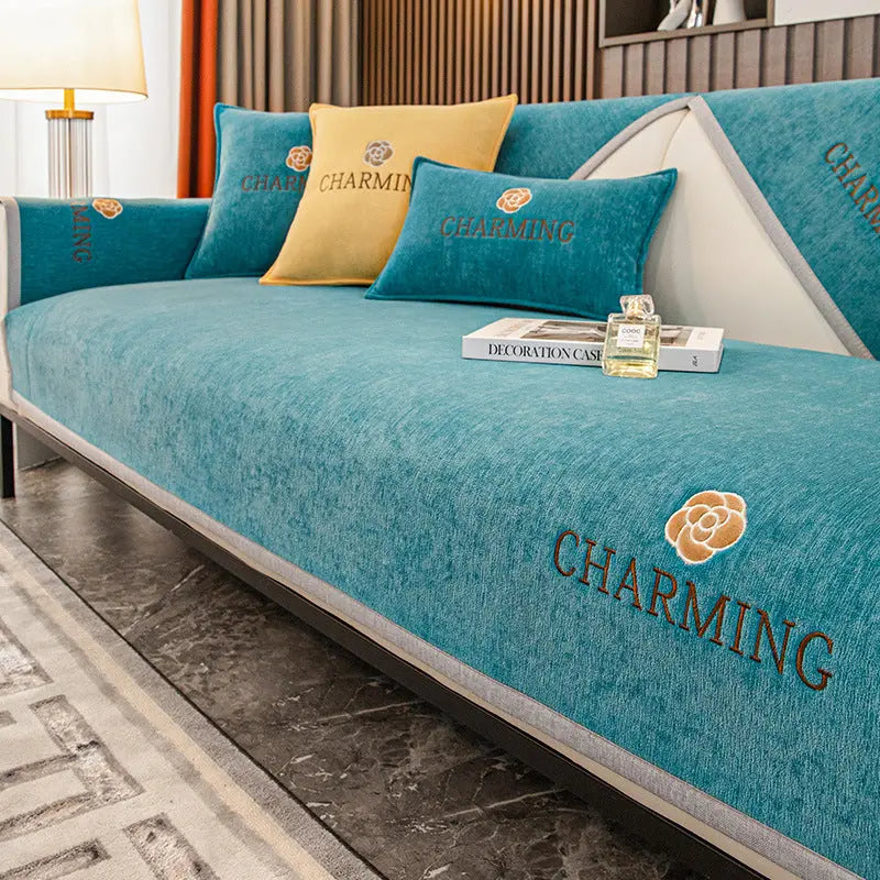 Plaid Canapé Moderne AILON Blue-70x70