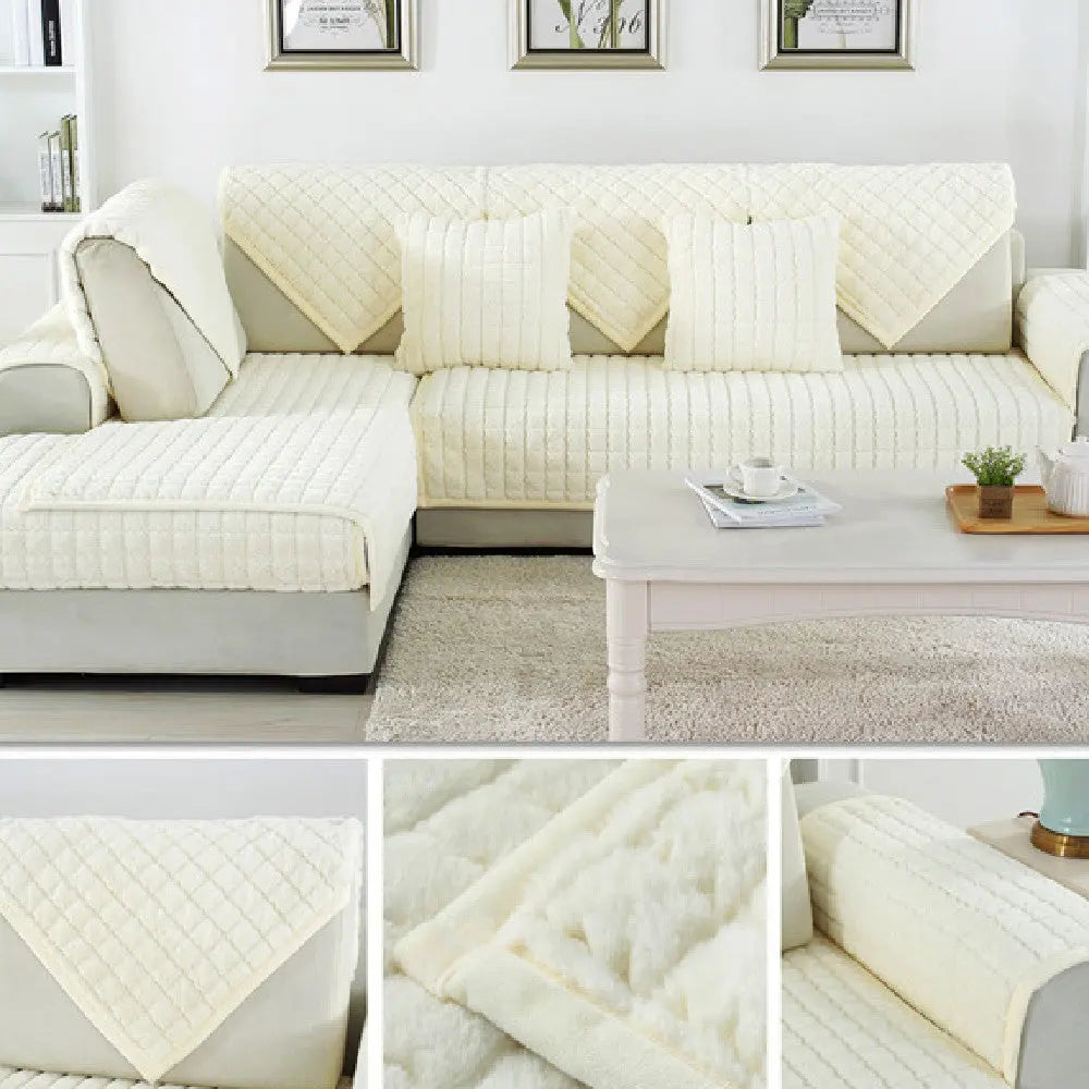 Plaid Canapé Moderne TARTEN White-120X180cm