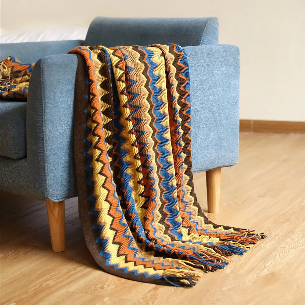Plaid Canapé Nordique **BLOOMIA** Coffee-127X180CM