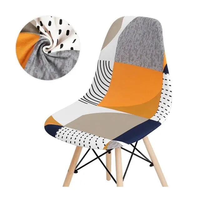 SCANBLACK - Housse de chaise scandinave imprimé - Housse De France