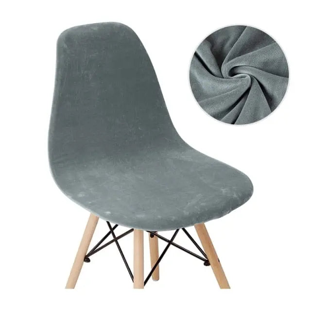 SCANWITH - Housse de chaise scandinave couleur pure - Housse De France