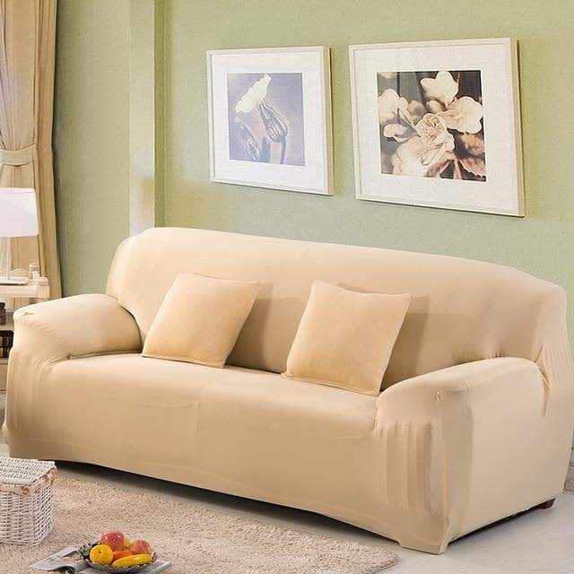 Détail tissu microfibre extensible housse canapé SLIM - souplesse et élasticité du tissu