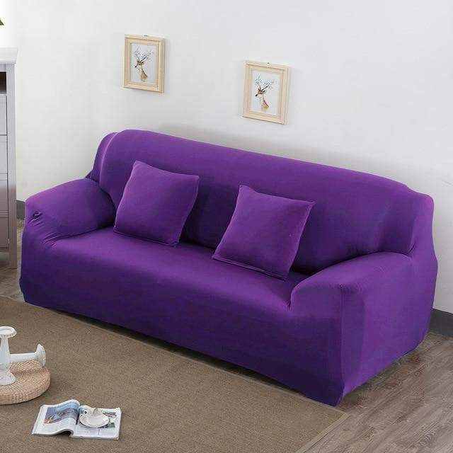 Housse canapé extensible SLIM gris anthracite - protection complète du mobilier