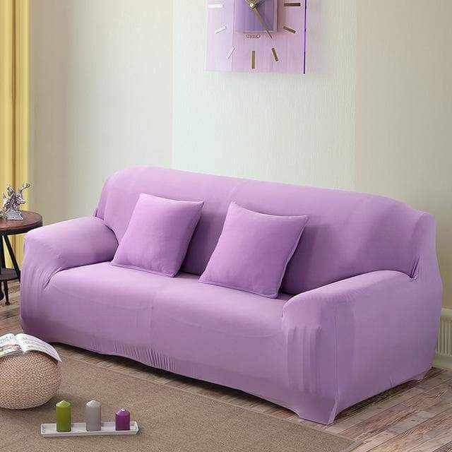 Housse canapé extensible SLIM coloris bordeaux profond - tissu fin et élégant