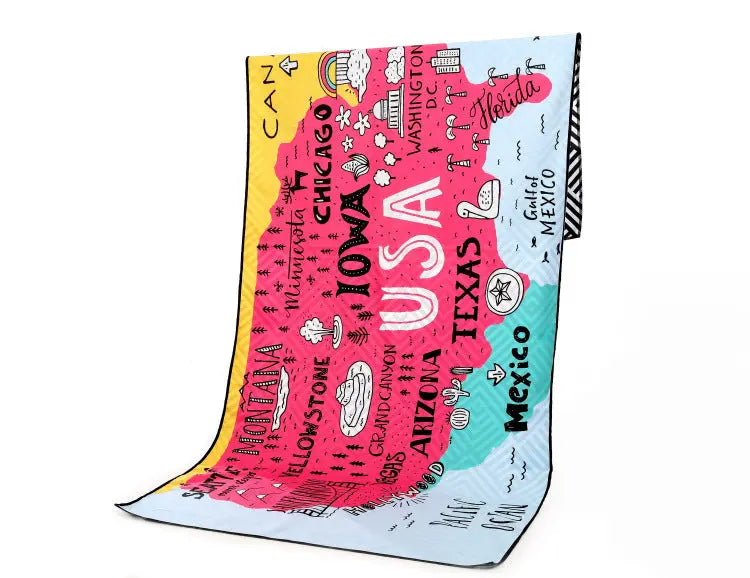 Serviette Plage Rapide DESSYR 18style-85X85CM