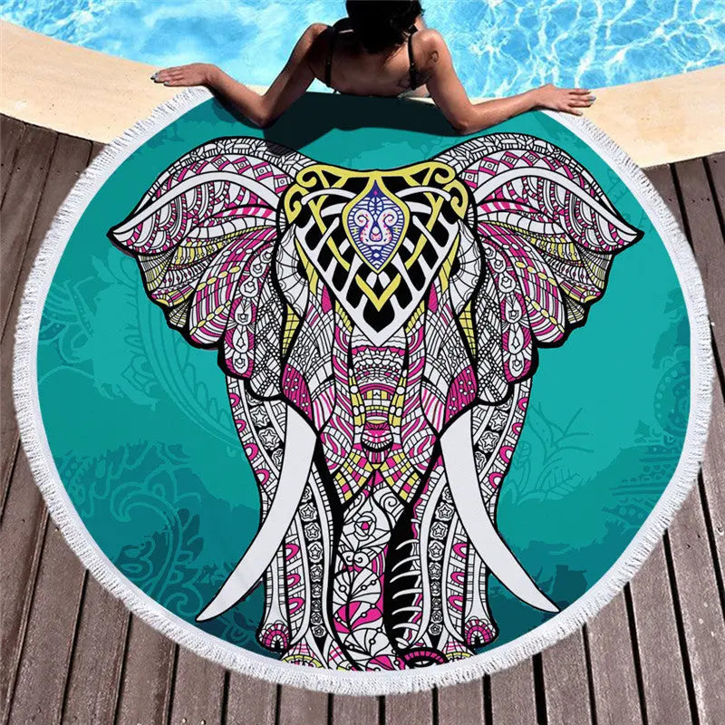 Serviette de Plage Fleurie VIVALIA A-460g