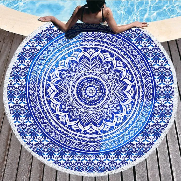 Serviette de Plage Imprimée ELLIOS ST00061-Diameter 150cm Weight 540g