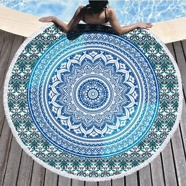 Serviette de Plage Imprimée ELLIOS ST00083-Diameter 150cm Weight 460g
