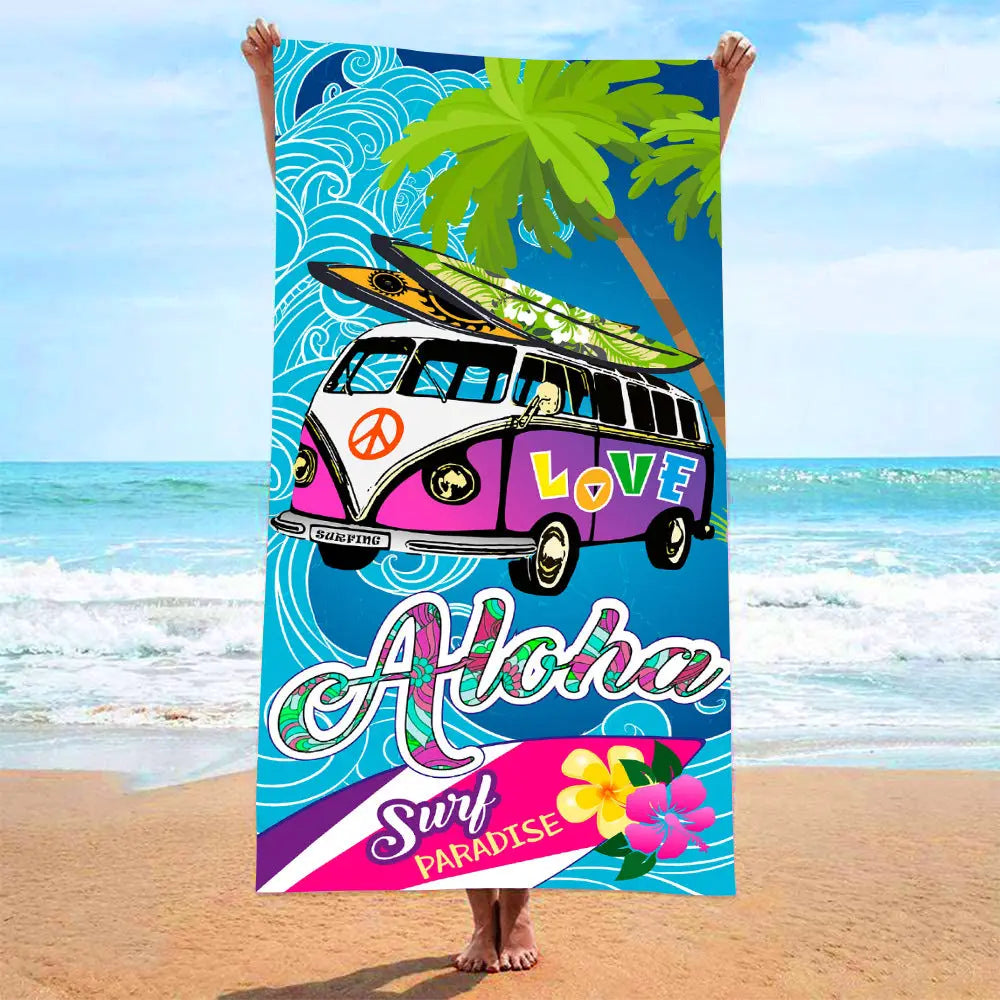 Serviette de Plage Imprimée VACANZA 17S-70x140 mesh bag packaging