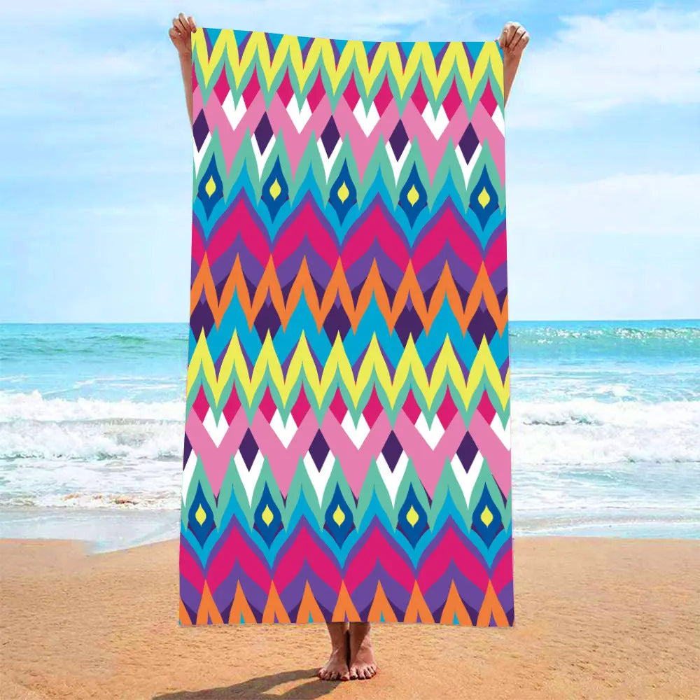 Serviette de Plage Imprimée VACANZA 34S-70x140 mesh bag packaging