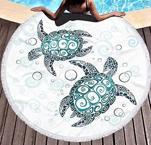 Serviette de Plage Microfibre AZURE Style16-460g finished towel material