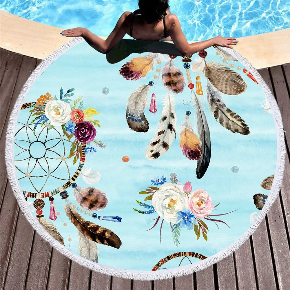 Serviette de Plage Microfibre BALI 11 style-150x150cm
