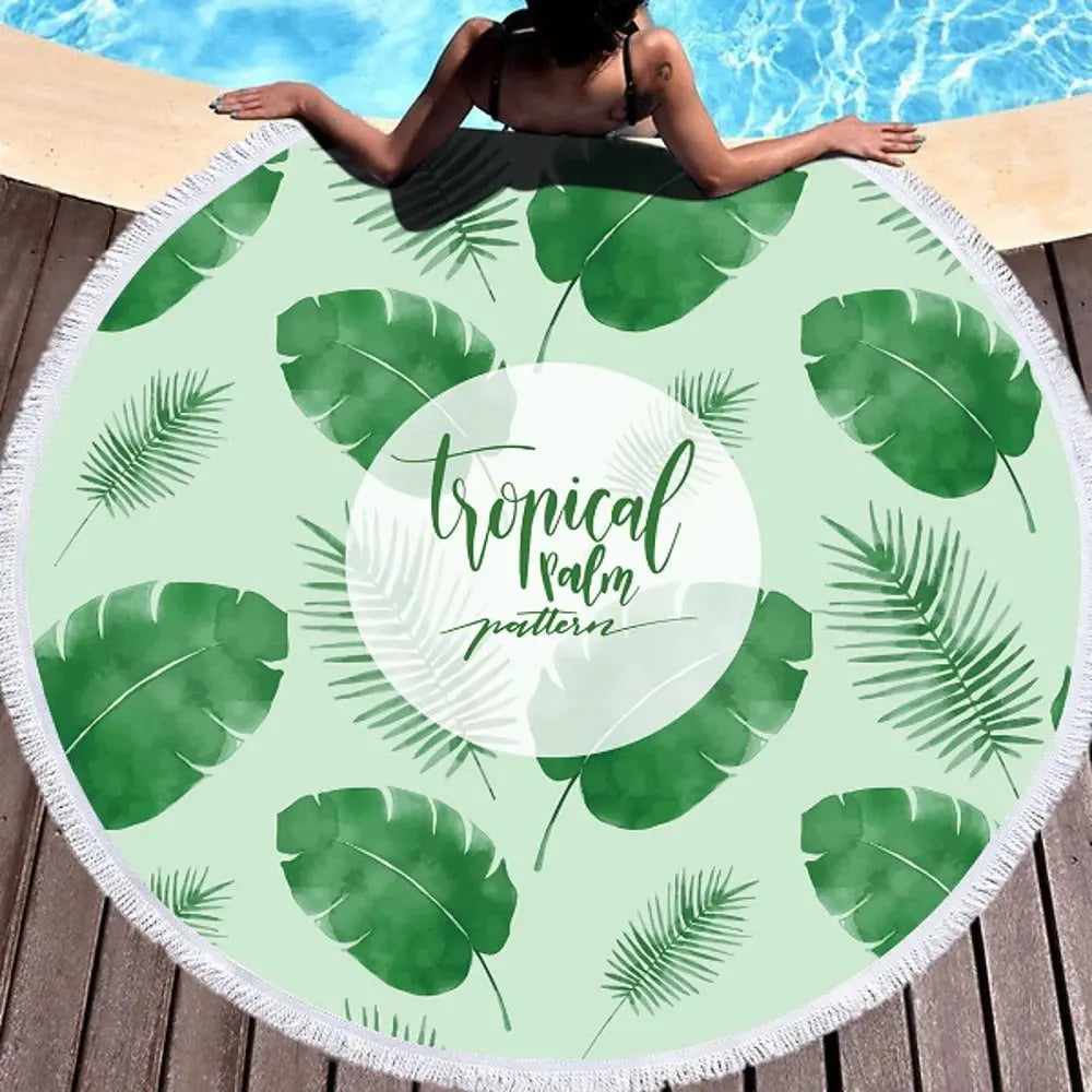 Serviette de Plage Microfibre LEAF