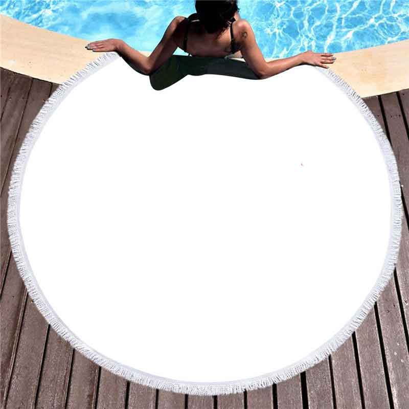 Serviette de Plage Microfibre RILOTT White-150x150CM