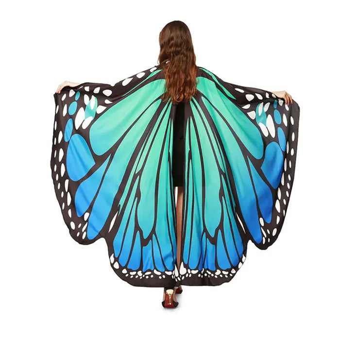 Serviette de Plage Papillon ISOLA Blue-168x135cm