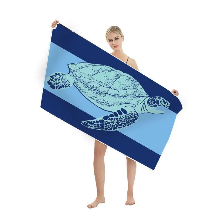 Serviette de Plage Séchage Rapide TULINO Turtle-90X180cm