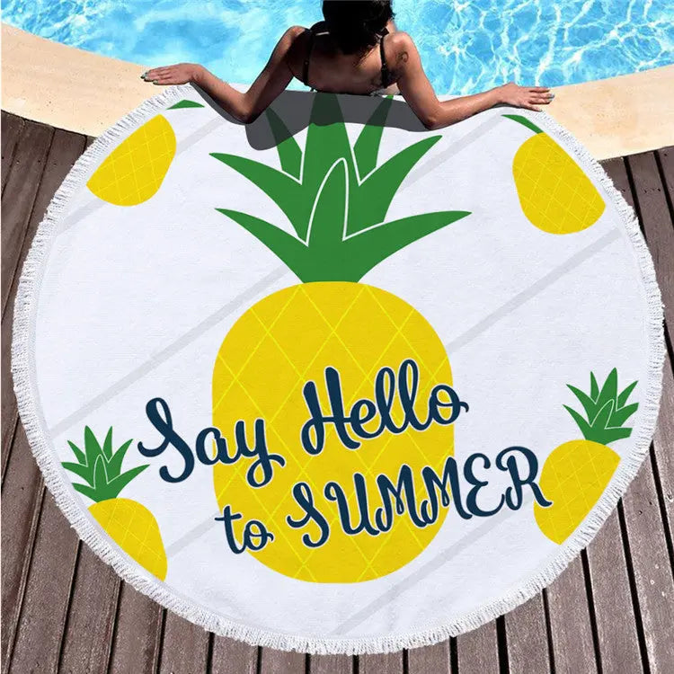 Serviette de plage imprimée RONDY 1 style-150 x 150cm