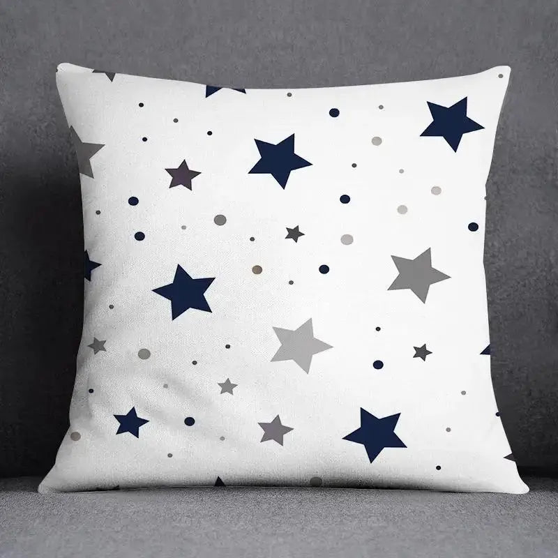 Taie d'Oreiller Géométrique Polyester BLUENO Housse de France