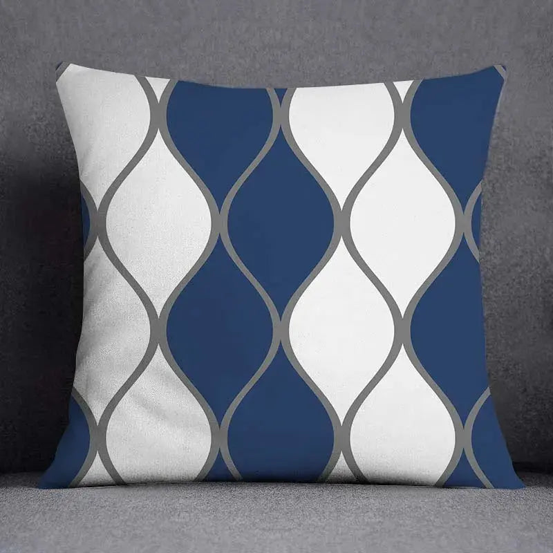 Taie d'Oreiller Géométrique Polyester BLUENO Housse de France