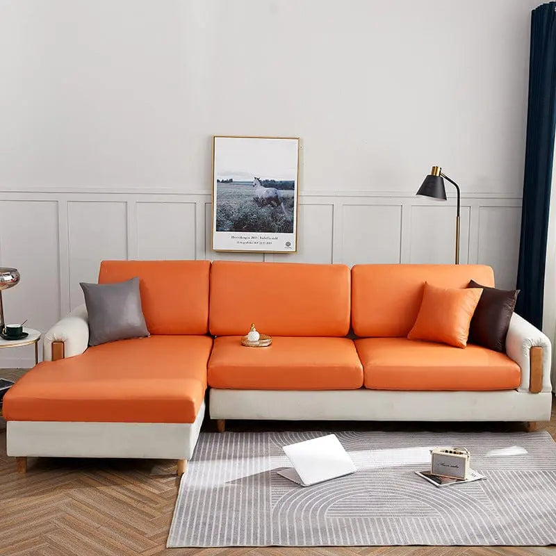 YAMS - Housse de coussin pour assise et dossier de canapé en cuir - Housse De France
